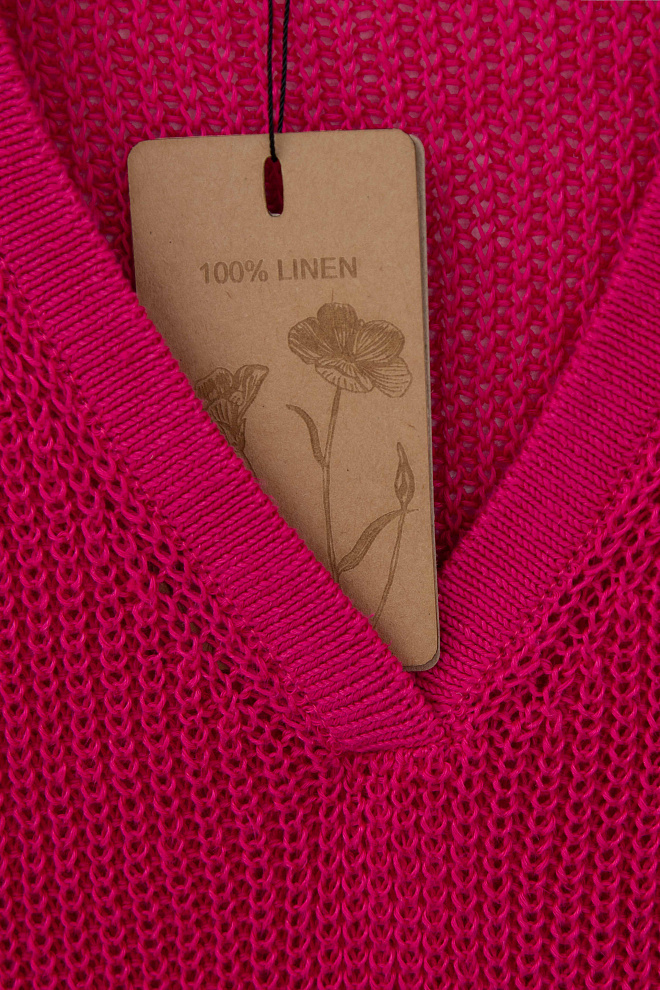 Асимметричный топ из 100% льна