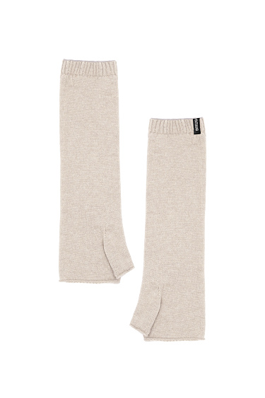 Трикотажные митенки из кашемира и шерсти