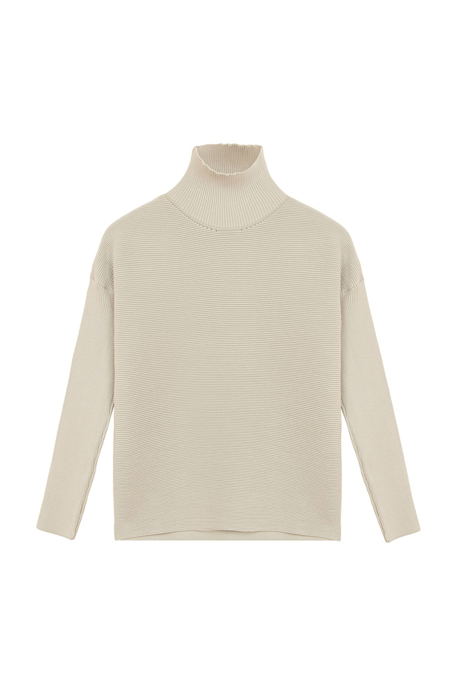 Джемпер в мелкий валик