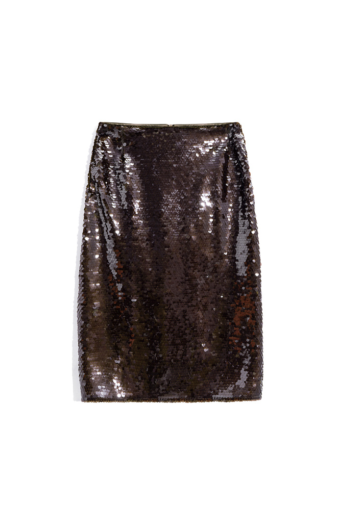 Юбка миди с пайетками