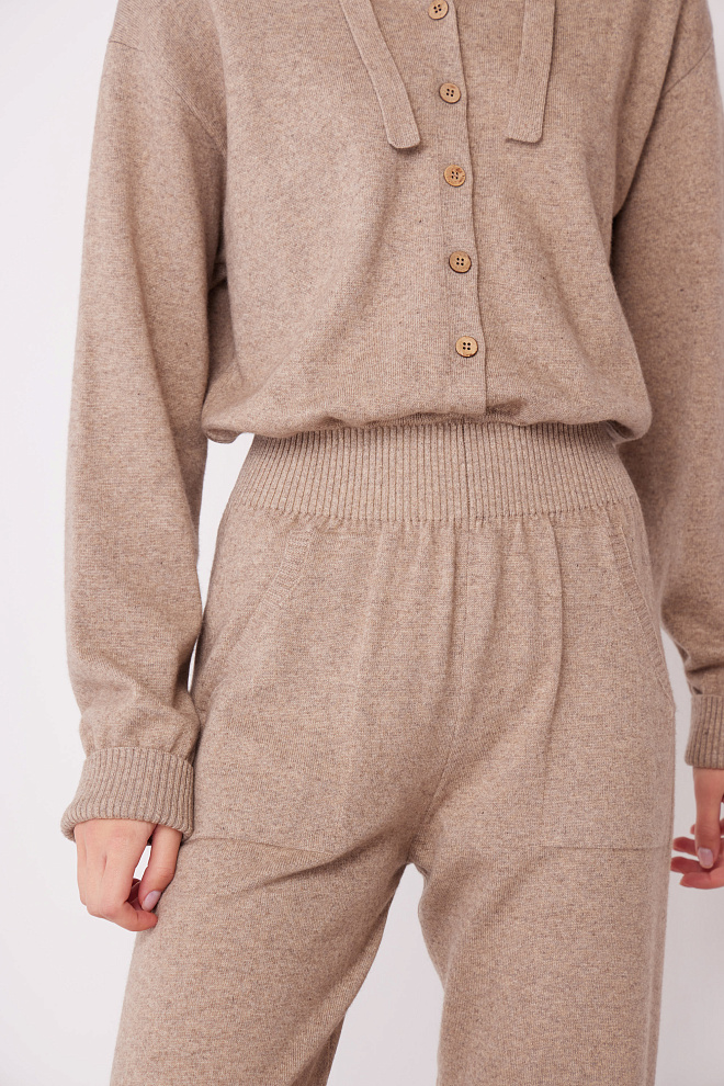 Трикотажный комбинезон из кашемира и шерсти
