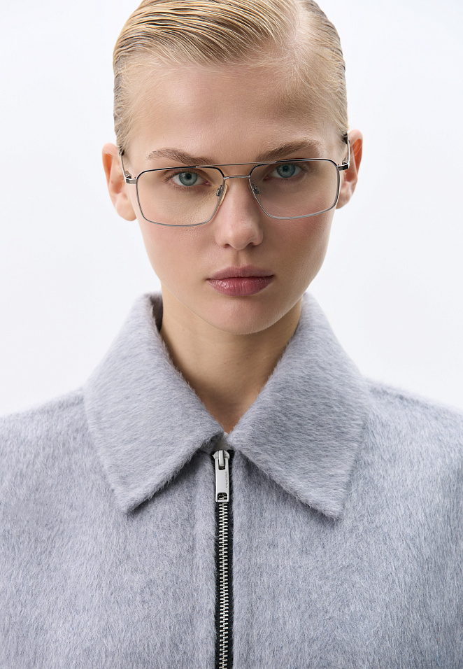 Жакет на молнии из 100% шерсти