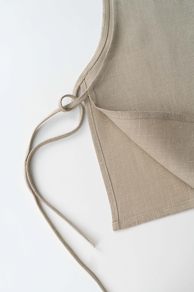 Топ на завязках из 100% льна