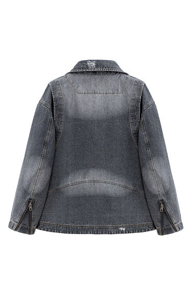 Джинсовая куртка-косуха из 100% хлопка
