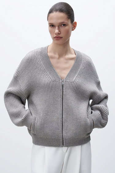 Бомбер из шерсти альпака