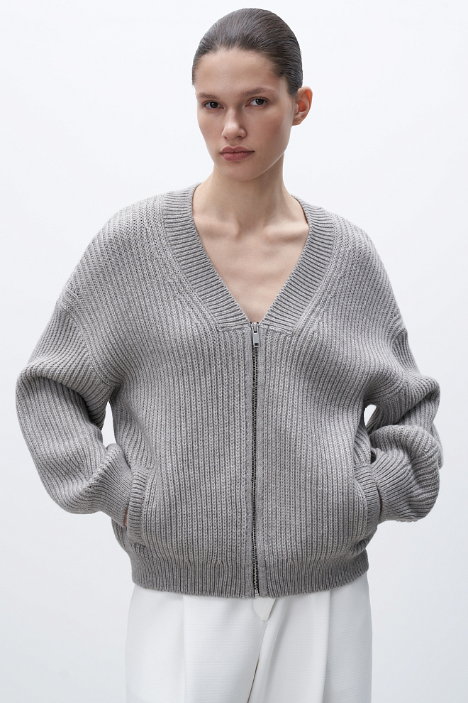 Бомбер из шерсти альпака