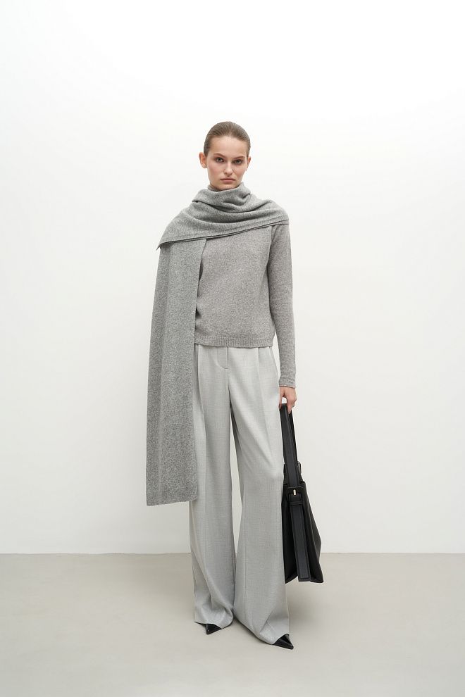Палантин из кашемира и шерсти