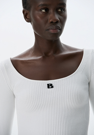 Спортивный топ с длинным рукавом