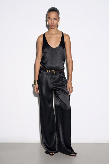 Атласные брюки 