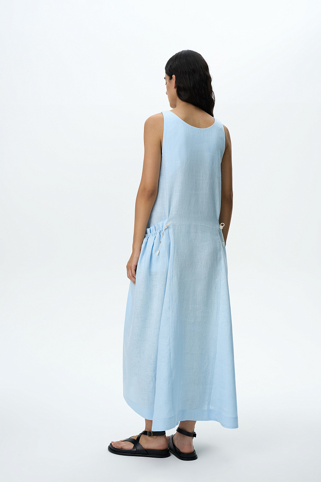 Платье с кулиской на поясе