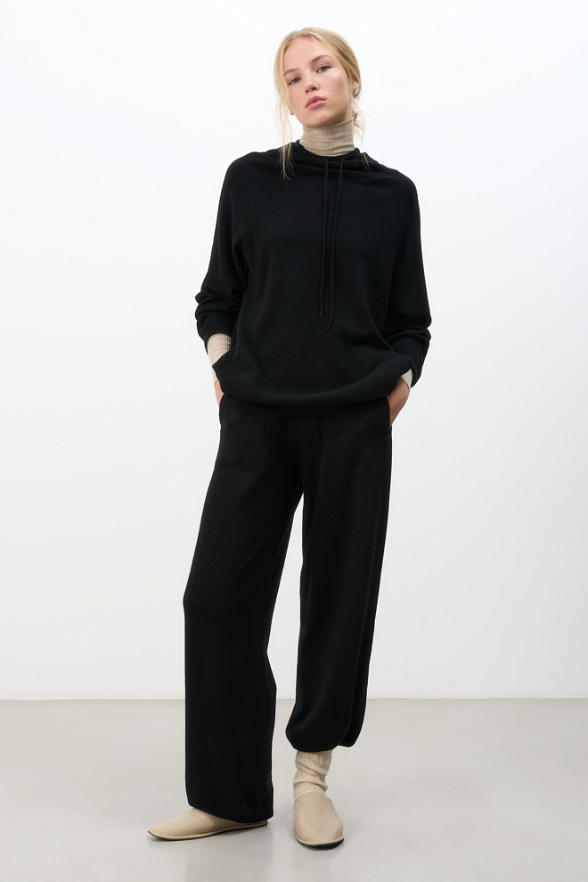 Трикотажные брюки на кулиске