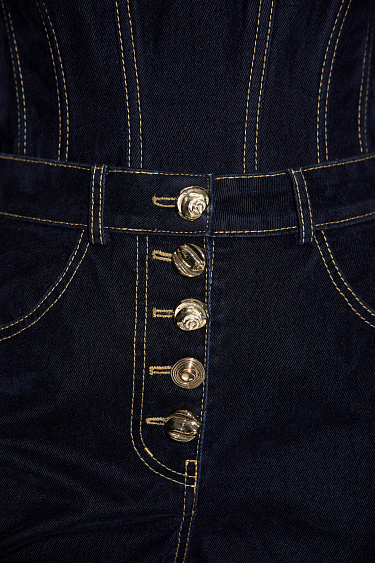 Джинсы с эффектом бархата