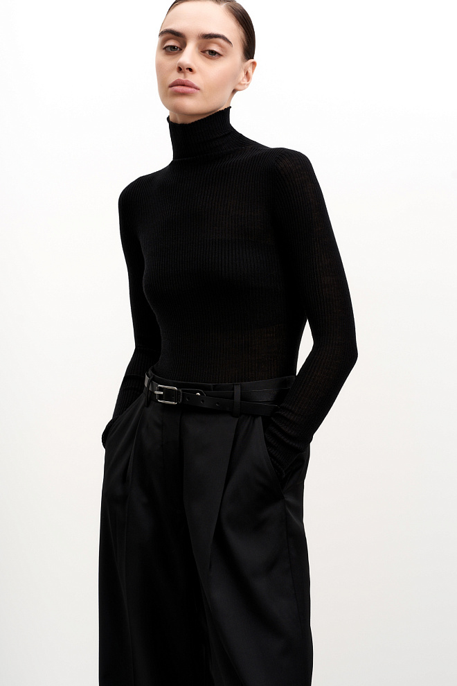 Трикотажная водолазка из шерсти мериноса 