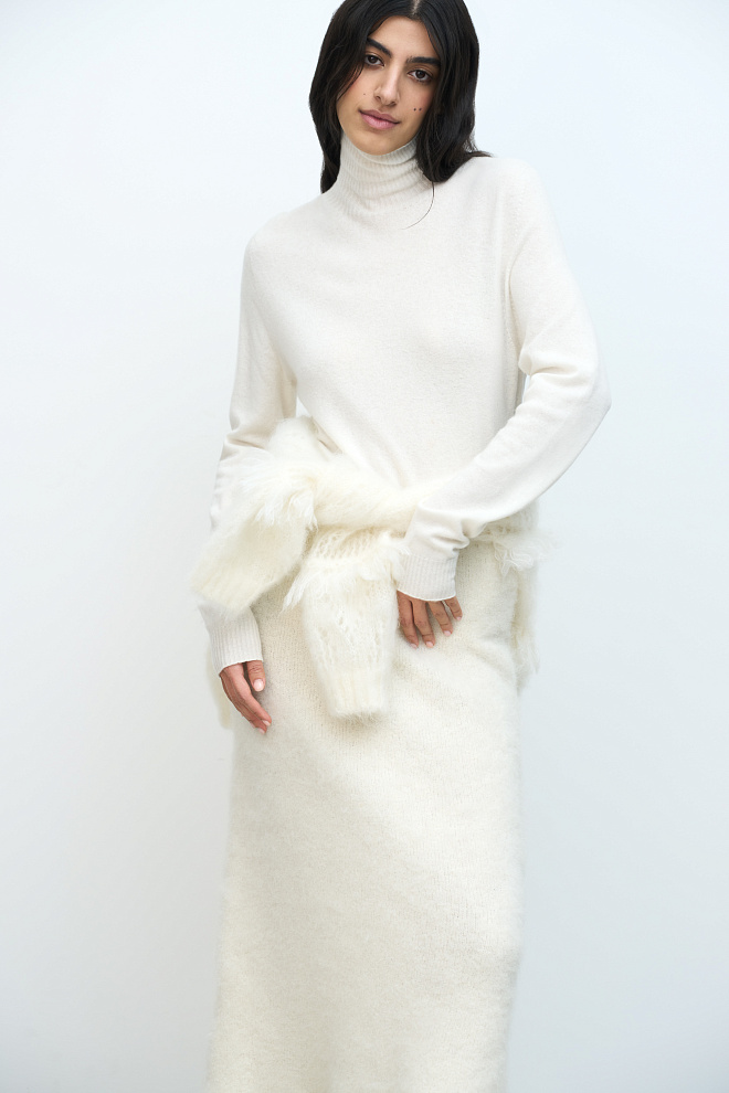 Трикотажная водолазка из шерсти 