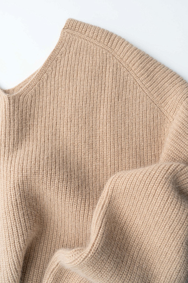 Трикотажный джемпер из пуха лисы