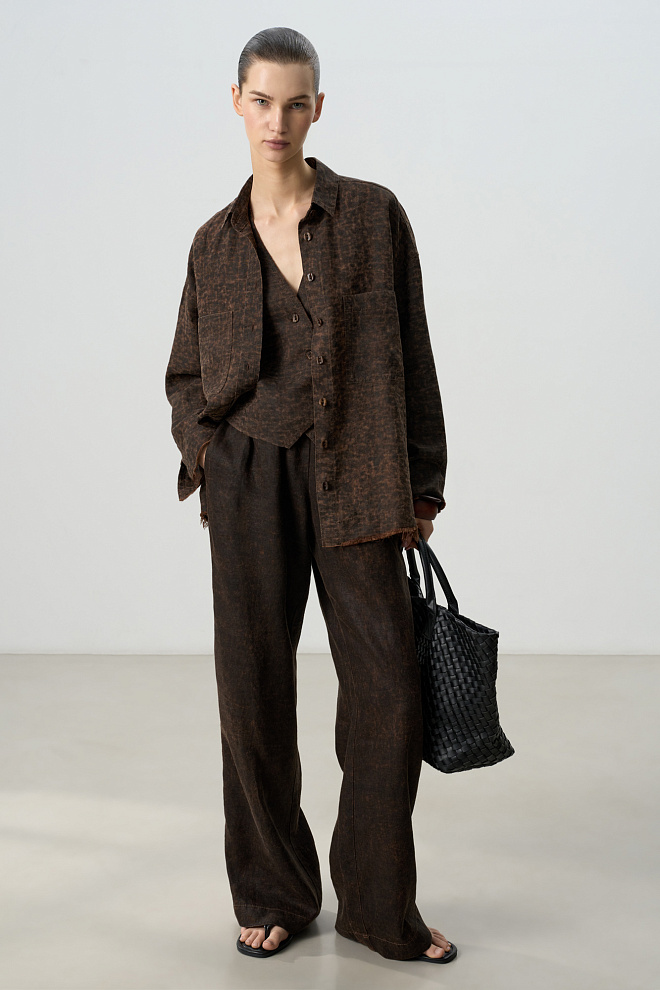 Брюки изо льна