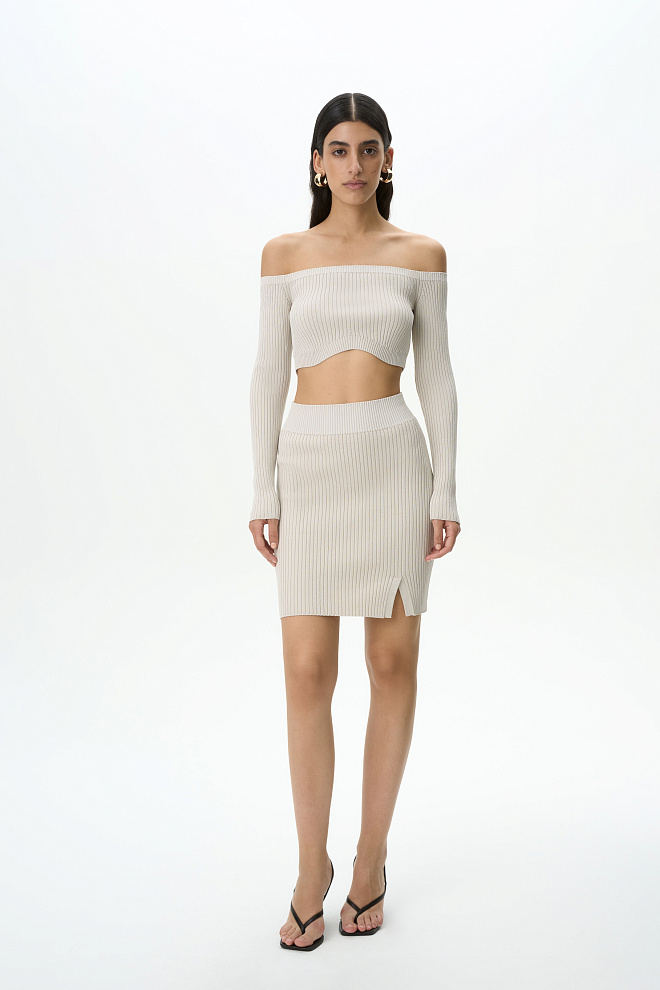 Юбка мини из вискозы