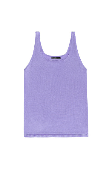 Цельновязаная майка из 100% вискозы