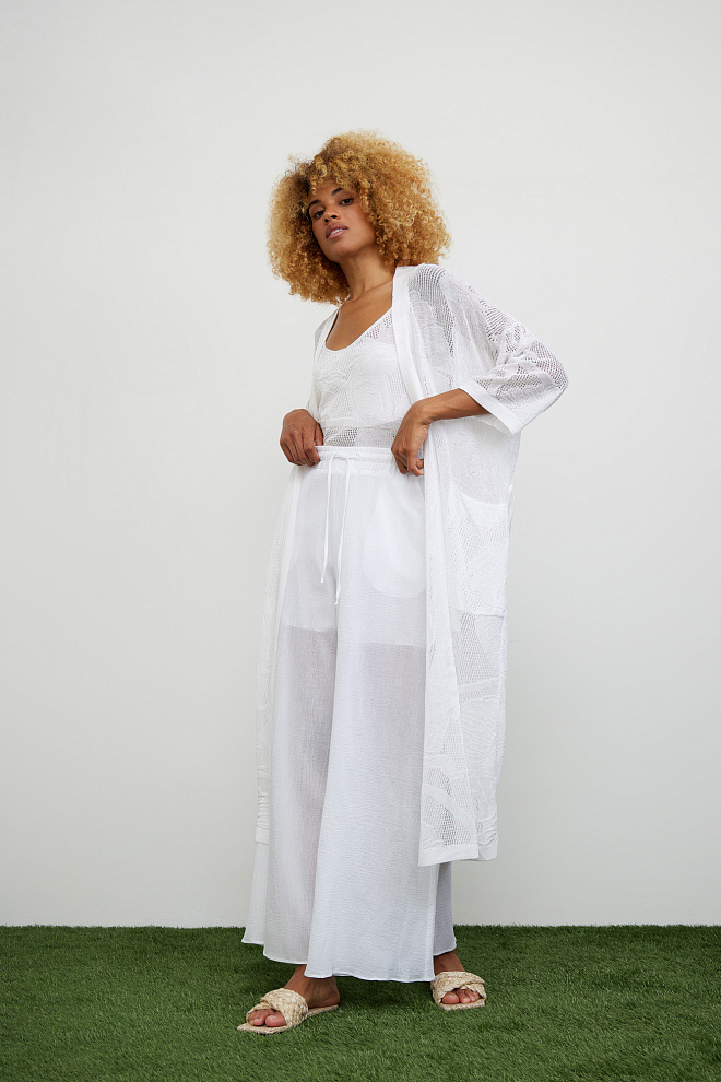 Ажурный кардиган из вискозы