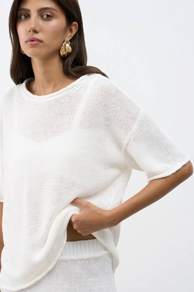 Футболка из 100% льна