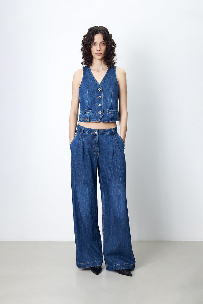 Джинсовый костюм из 100% хлопка