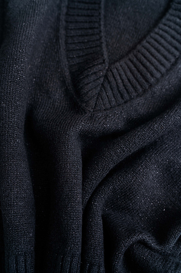 Джемпер из шерсти мериноса с люрексом