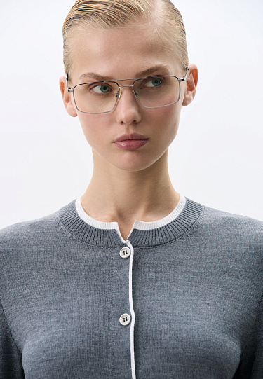 Кардиган с манжетами и воротничком