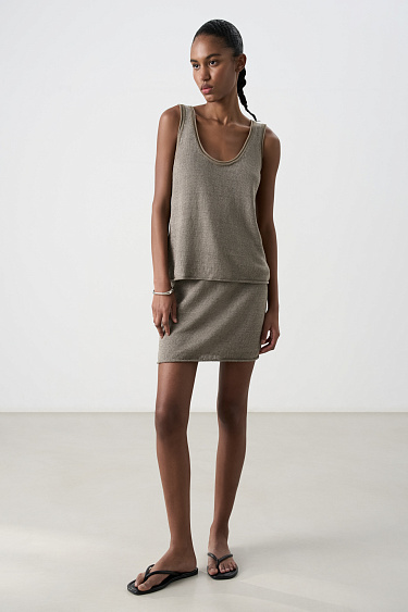 Топ из 100% льна