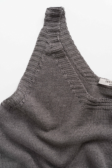 Трикотажный топ из 100% льна