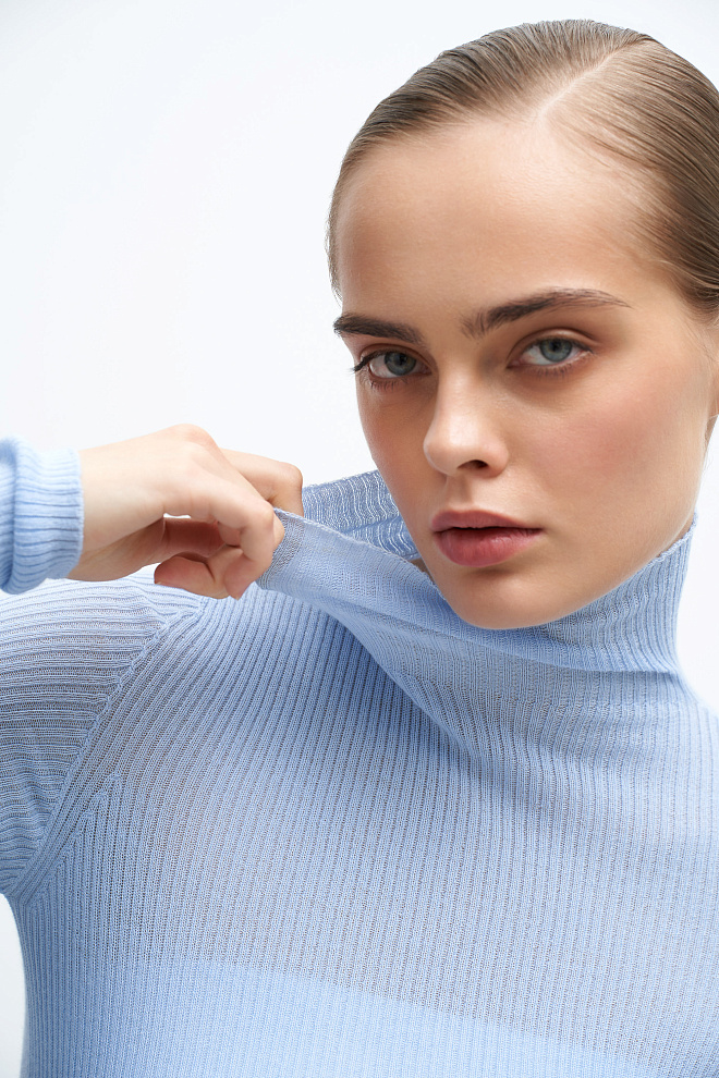 Трикотажная водолазка из шерсти мериноса 