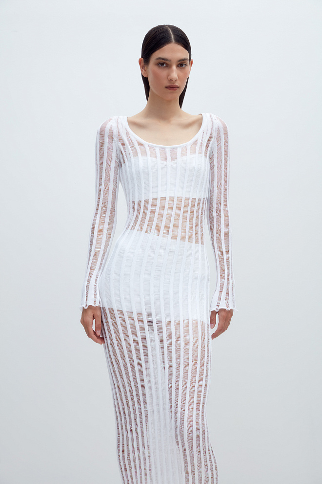 Платье из мерсеризованного хлопка