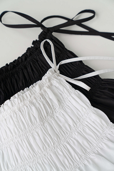 Юбка с эластичными сборками