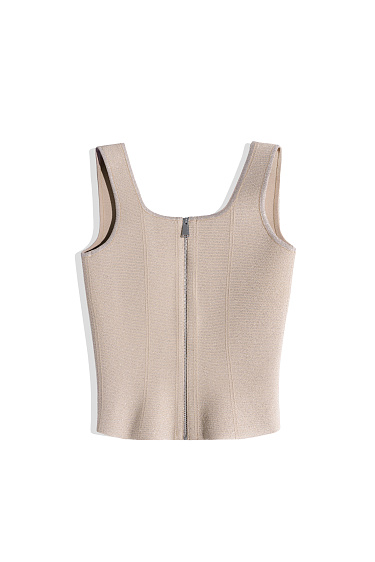 Короткий корсет с люрексом