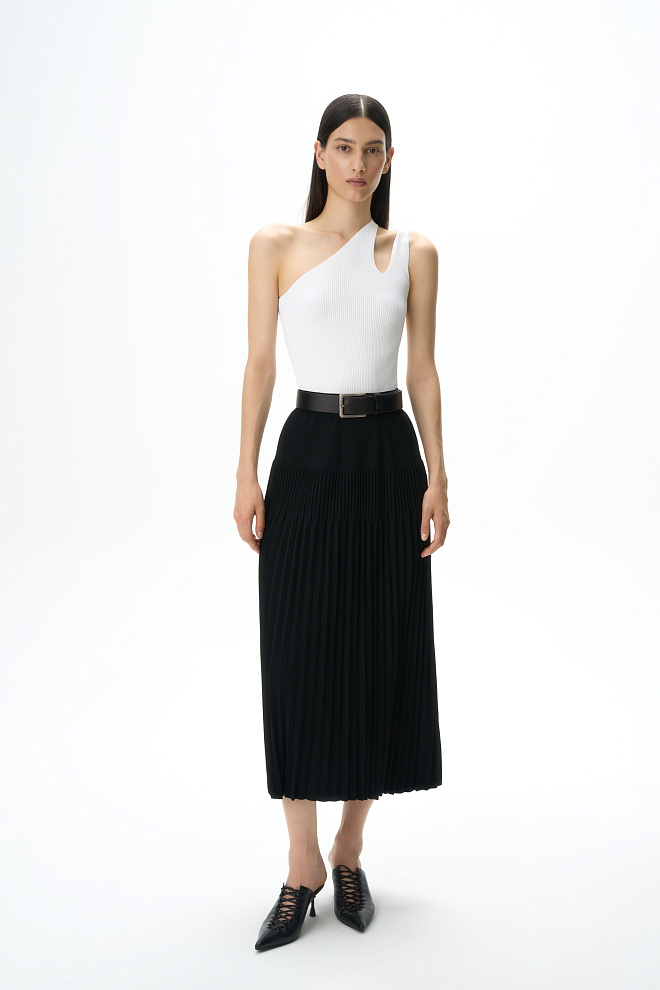 Трикотажный топ с двойной лямкой