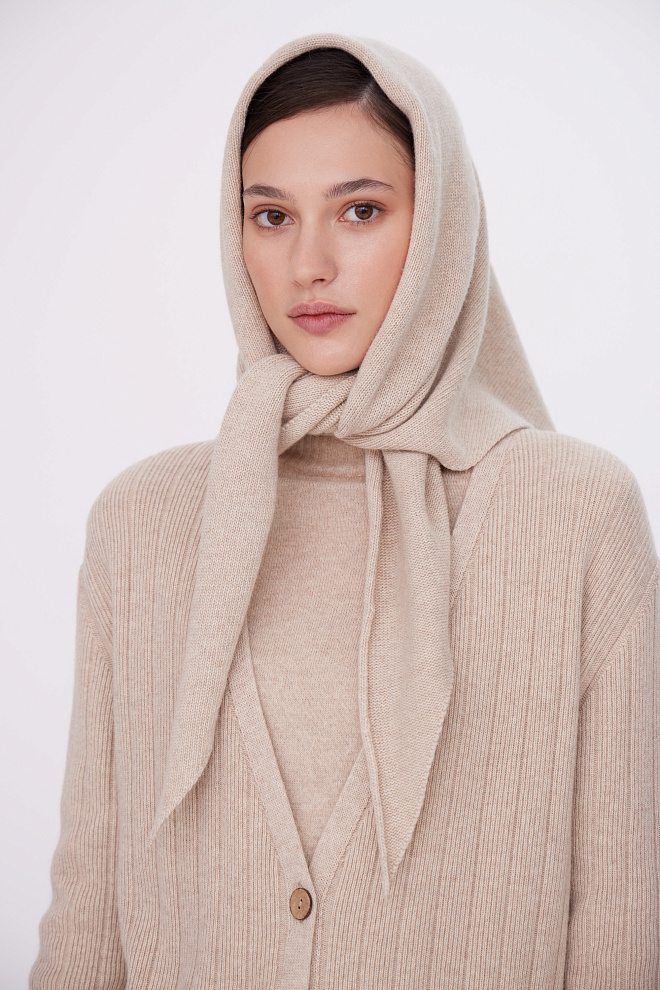 Косынка из шерсти и кашемира