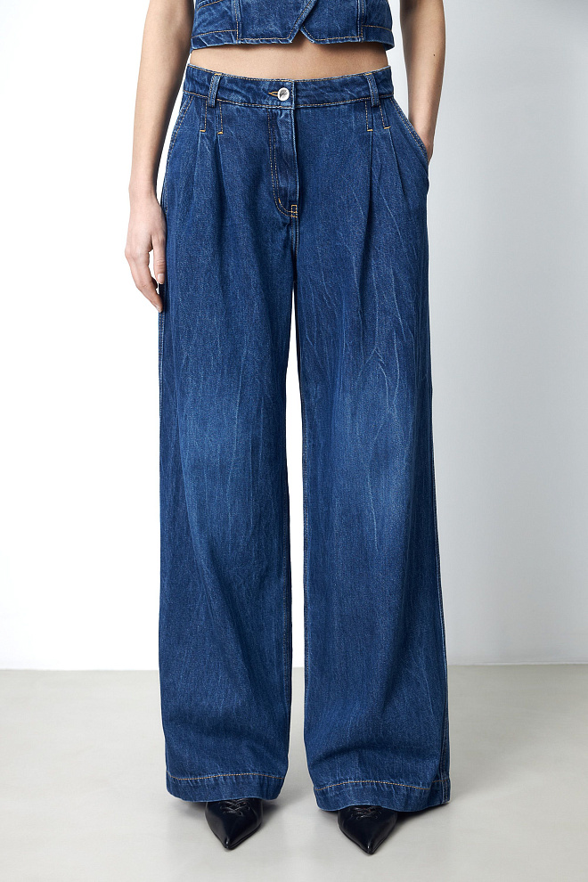 Джинсовый костюм из 100% хлопка