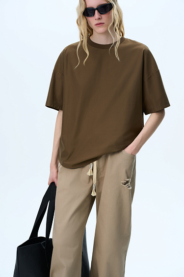 Oversize футболка из хлопка