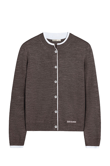 Кардиган с манжетами и воротничком