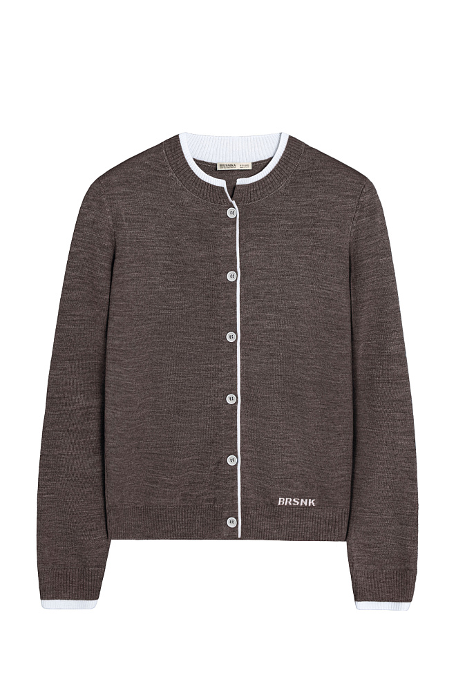 Кардиган с манжетами и воротничком