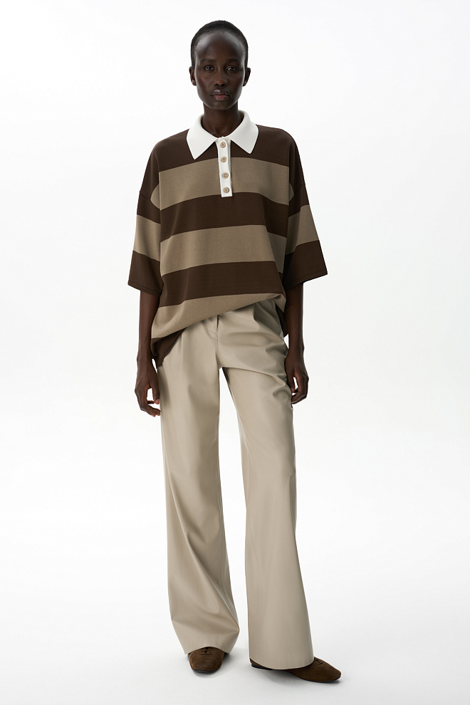 Футболка с воротником поло