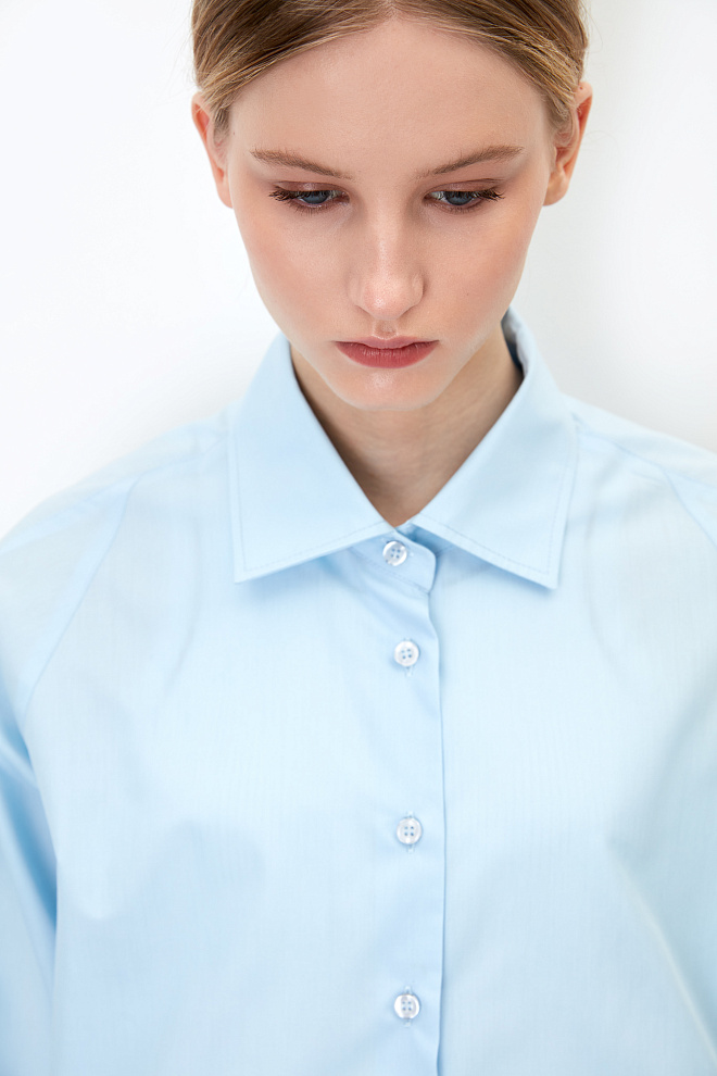 Рубашка с ассиметричным краем