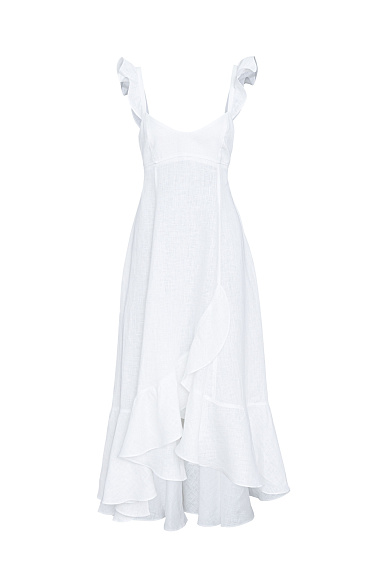 Сарафан с воланами на юбке