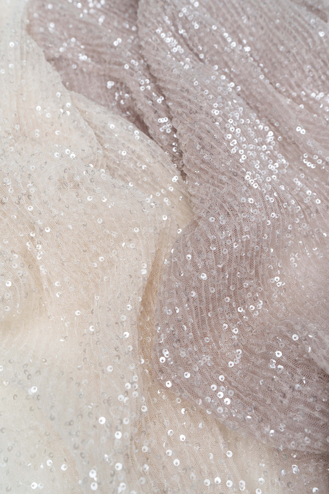 Прозрачный топ с пайетками