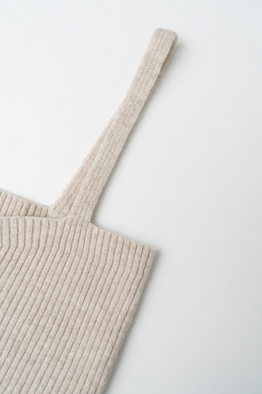 Кроп-топ из кашемира и шерсти