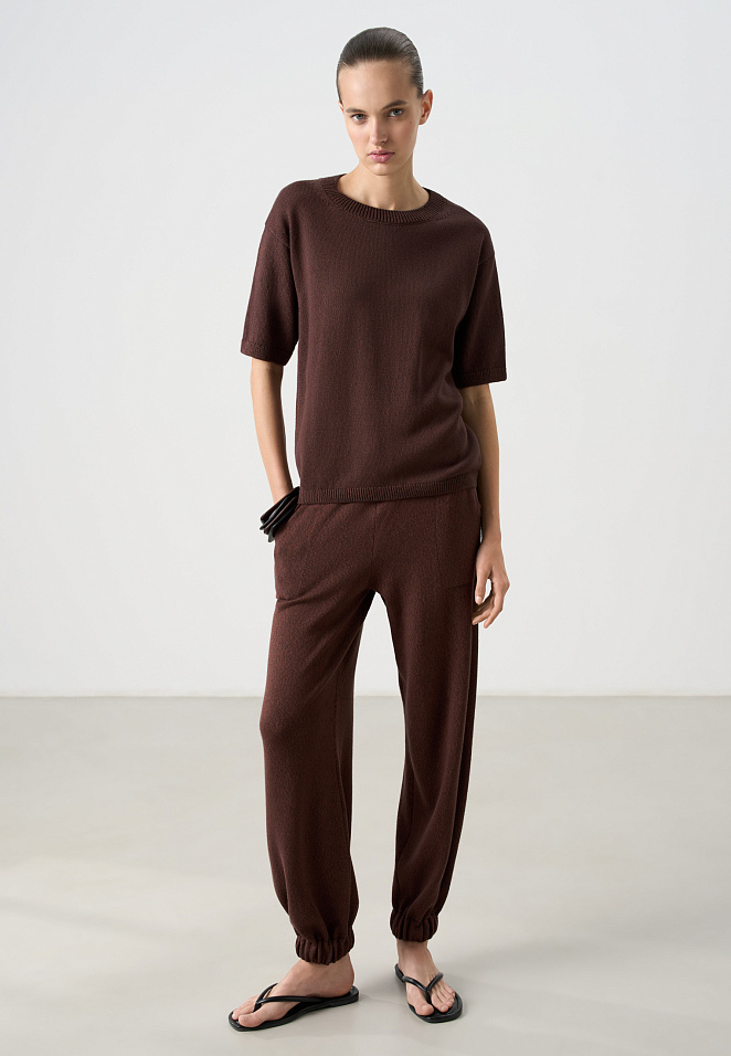 Трикотажная хлопковая футболка