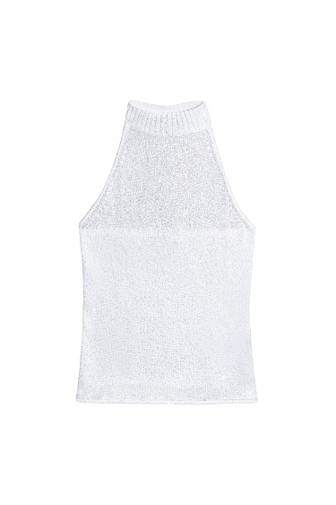 Трикотажный топ с американской проймой