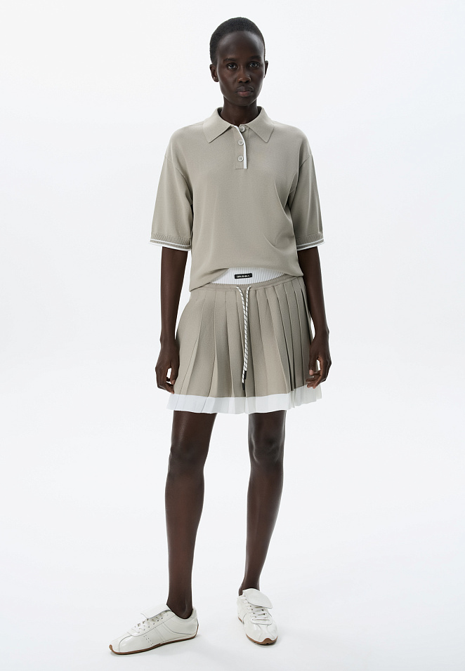 Теннисная юбка плиссе