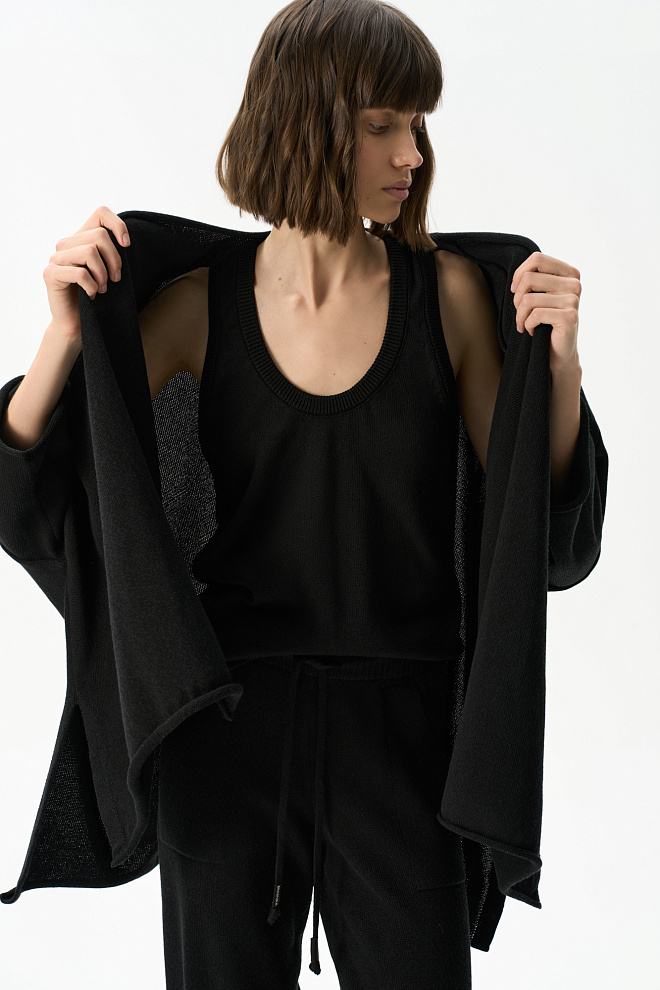 Кардиган-кимоно из хлопка