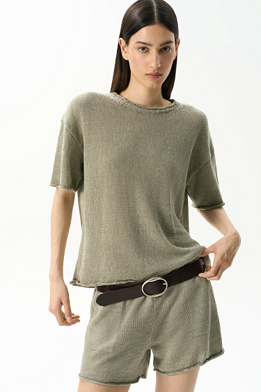 Футболка из 100% льна