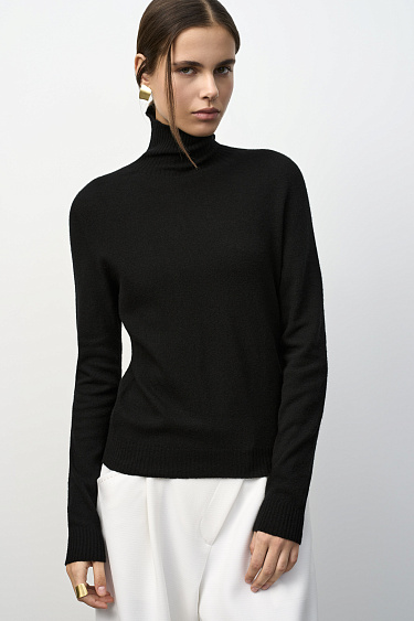 Трикотажная водолазка из шерсти 